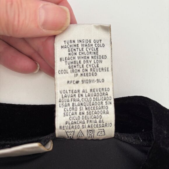 Kathie Lee Womens 90s Velvet Burnout Button Up Large Vintage Holiday Floral - Picture 4 of 7